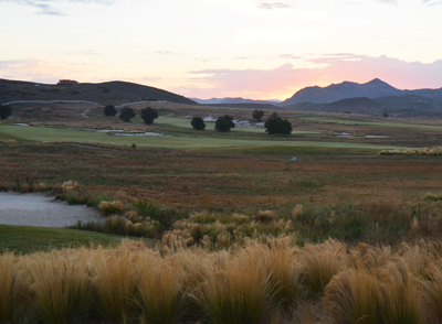 Sunrise on golf course
