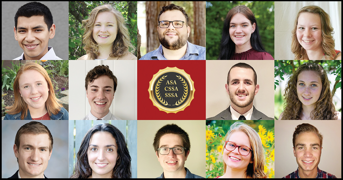 Pictured are some of our 2020 Golden Opportunity and Greenfield Scholars sponsored by the Agronomic Science Foundation.