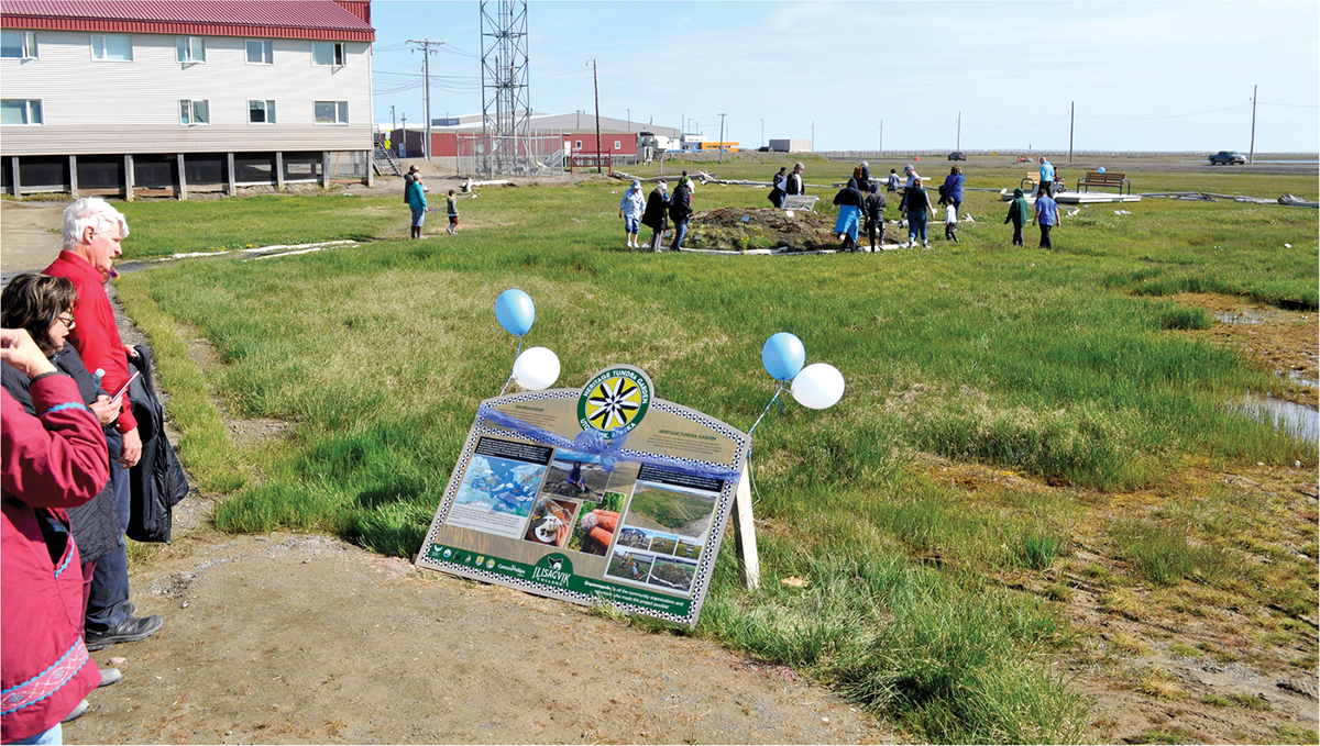 Opening ceremony for the Heritage Tundra Garden.