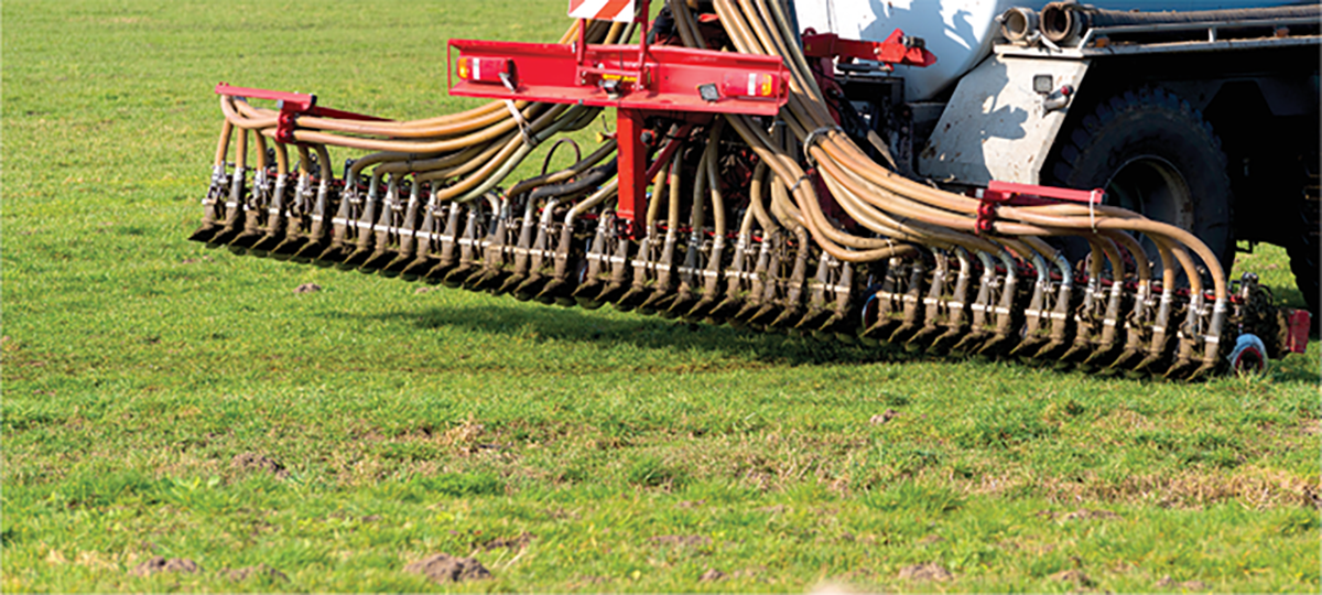 Shallow injection of slurry reduces ammonia emissions. Photo courtesy of AgResearch NZ.