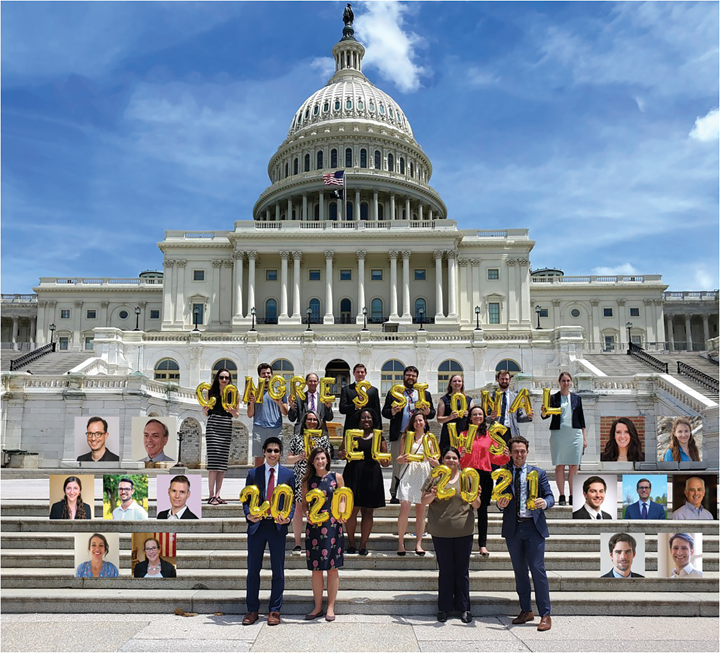 ASA, CSSA, and SSSA Congressional Science Fellow, Kate Ivancic, with the other 2020-2021 AAAS Science and Technology Policy Fellows.