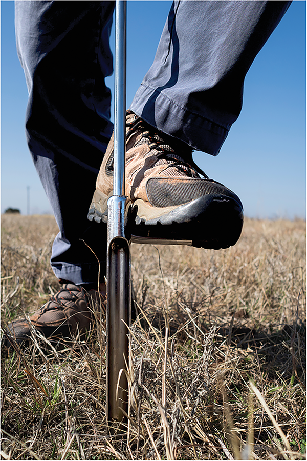 Soil sampling is an important aspect of proper nutrient management. Photo by Todd Johnson OSU Ag Communication Services.