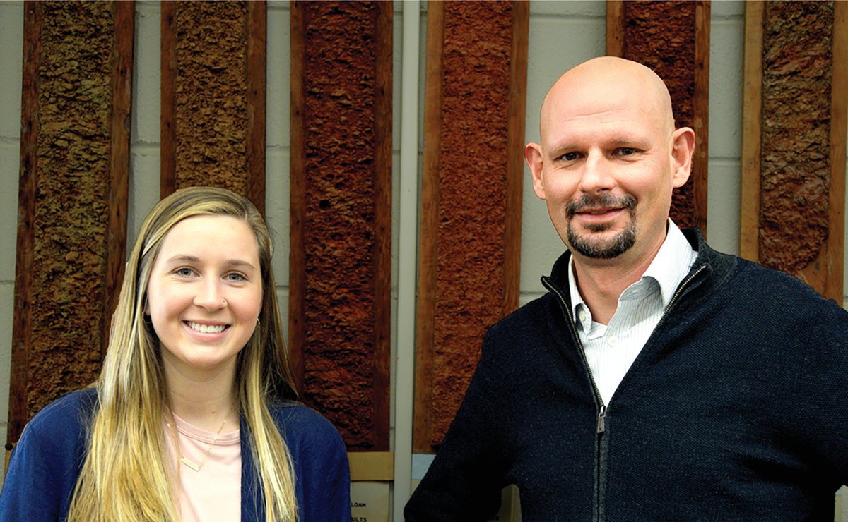 Olivia LeFevre and Thorsten Knappenberger at Auburn University. Photo by Sara-Beth Allred.