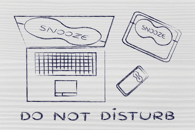 Turning off your phones and email for a period of time can help you stay focused and stick to your plan. Illustration courtesy of Adobe Stock/faithie. Keeping track of your progress makes it easier to reach out for help from your peers and advisers when needed. Photo courtesy of Adobe Stock/insta_photos.