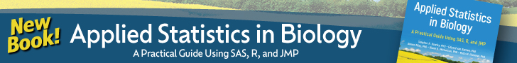 New Book! Applied Statistics in Biology