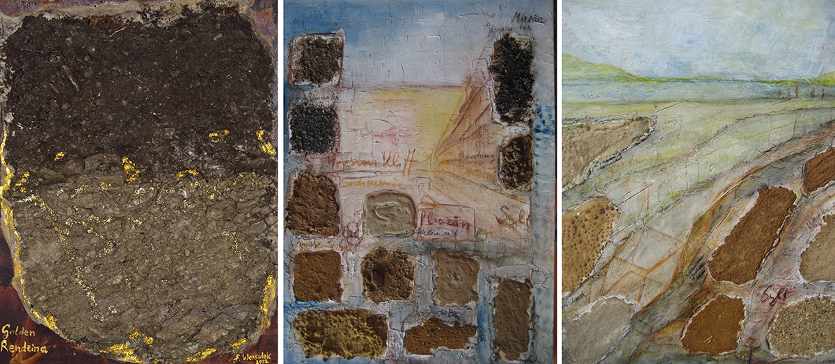 Examples of Gerd Wessolekâs soil art.
