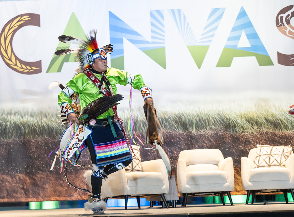 The opening ceremony at CANVAS 2025 in Salt Lake City last November included a powerful Indigenous dance performance. Photo courtesy of W. Scott Mitchell.