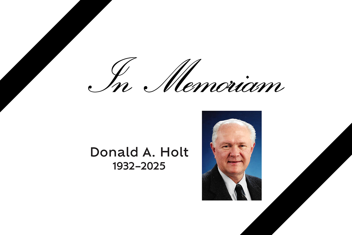 In memoriam: Donald Holt