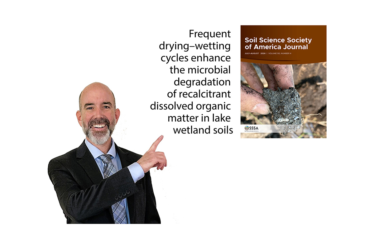 Aaron Lee M. Daigh, President, Soil Science Society of America