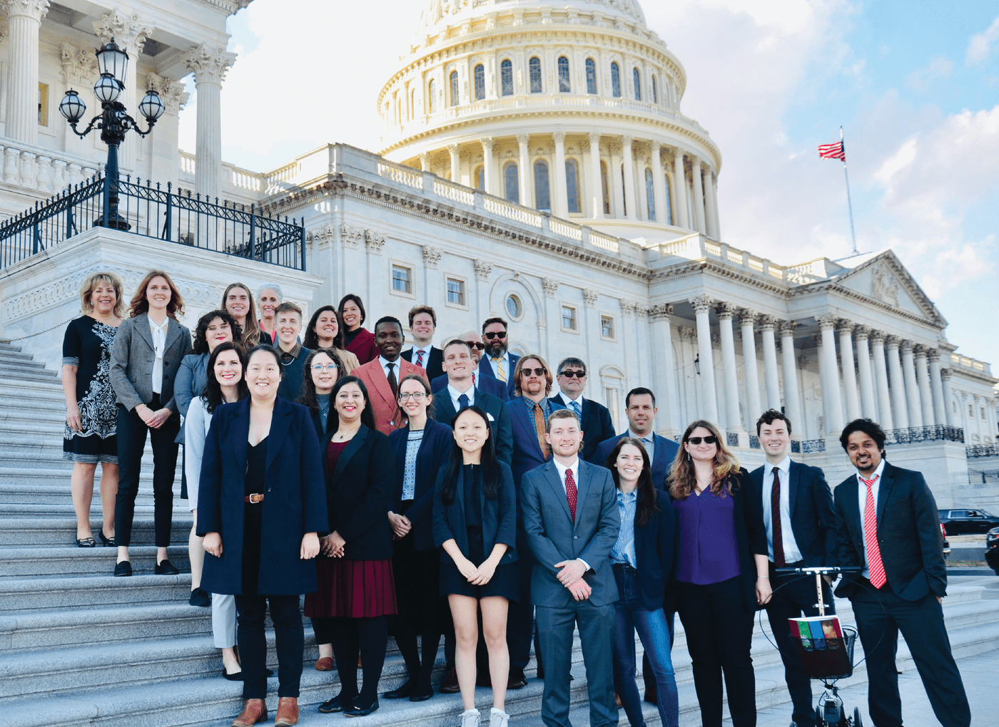 ASA, CSSA, and SSSA graduate students and leaders on a Congressional Visit Day to advocate for agricultural policy and increased funding for agricultural research.