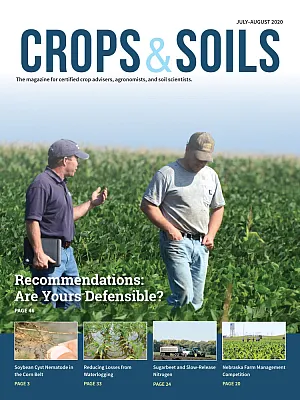 The 2020 July-August cover of Crops & Soils magazine
