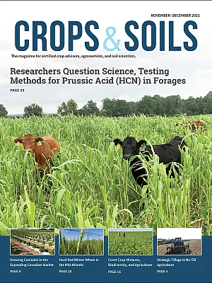 The 2021 November-December cover of Crops & Soils magazine