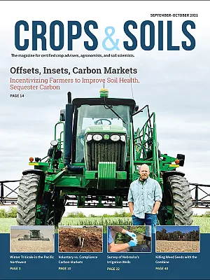 The 2021 September-October cover of Crops & Soils magazine
