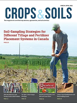 The 2022 March-April cover of Crops & Soils magazine