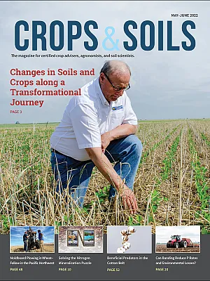The 2022 May-June cover of Crops & Soils magazine