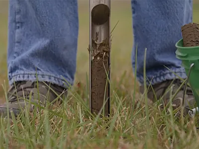 Screenshot from the video,  "Probing Our Country's Soil Health" (https://youtu.be/1WfiNG8LUAY).