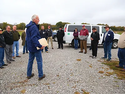 At the University of Arkansas, Andrew Sharpley researches real-world, on-farm conservation and its effectiveness to mitigate water quality impairment. University of Arkansas System Division of Agriculture photo by Ryan McGeeney.