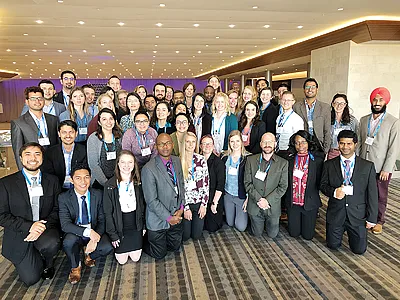 2019 Graduate Student Leadership Conference participants and members of the Societies' Graduate Student Committee.