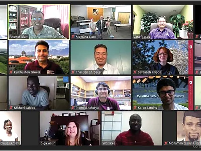 Some attendees at the 2021 Western Society of Crop Science virtual meeting.