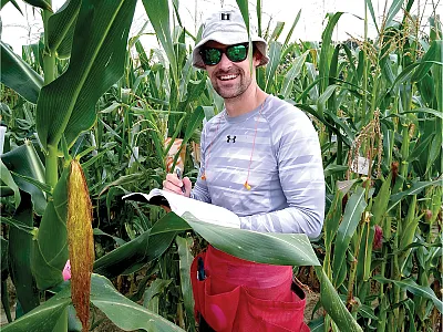 First author Matthew Woore in the field evaluating corn varieties. Photo by Jim Holland. Volume66, Issue12 December 2021 Page 20 Related Information Recommended Breeding Potential of Intra‐ and Interheterotic Group Crosses in Maize Rex Bernardo Crop Science Heterosis and Combining Ability of CIMMYT's Quality Protein Maize Germplasm: II. Subtropical Surinder K. Vasal, Ganesan Srinivasan, F.C. González, David L. Beck, José Crossa Crop Science Genetic Variation within Maize Breeding Populations M.