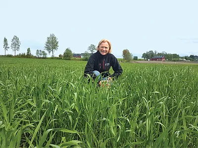Annbjørg Øverli Kristoffersen, first author of the article in the Journal of Environmental Quality. Photo by Unni Abrahamsen.