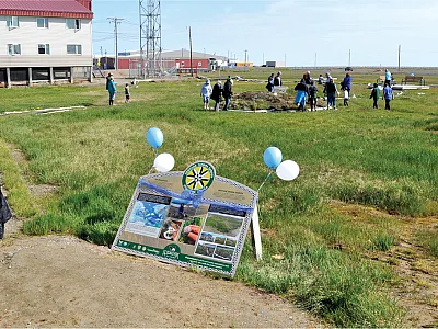 Opening ceremony for the Heritage Tundra Garden.