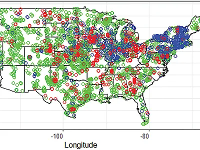 Location of sites where soil organic C data were compiled and compared within the conterminous U.S. for the Soil Health Assessment Protocol Evaluation development. Data are from the Comprehensive Assessment of Soil Health (CASH) Lab, USDA-NRCS Kellogg Soil Survey Lab (NRCS), and published peer-reviewed articles (Published).