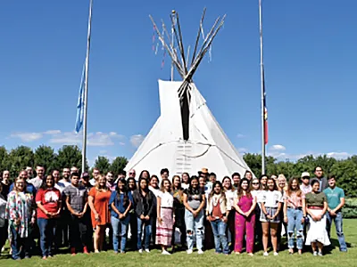 Native Youth in Food and Agriculture Leadership Summit held at the Quapaw Nation in 2019. Hosted by the Indigenous Food and Agriculture Initiative, University of Arkansas, this event is focused on developing skills that will give attendees an opportunity to do a deep dive in a particular area of food and agricultural production or policy. Photo by Amanda Ashworth, USDA-ARS.