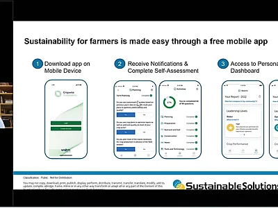 Trent Wimmer of Syngenta explains his company's online tool for helping farmers assess their sustainability efforts.