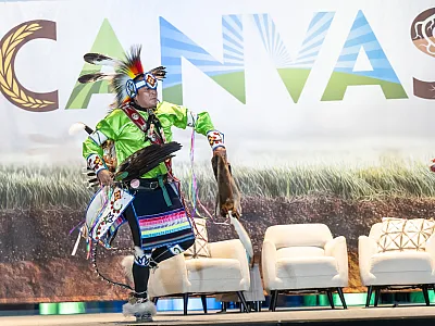 The opening ceremony at CANVAS 2025 in Salt Lake City last November included a powerful Indigenous dance performance. Photo courtesy of W. Scott Mitchell.