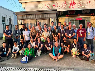 Volunteers and coaches at the Fifth International Soil Judging Contest. Courtesy of International Union of Soil Sciences (IUSS) volunteer.