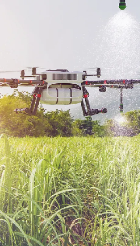 crop spray application via drones