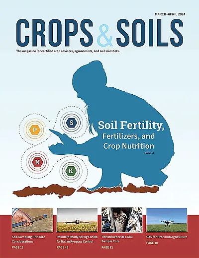 March-April 2024 Crops & Soils cover.