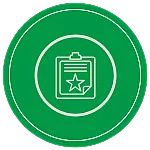 Clipboard on green background