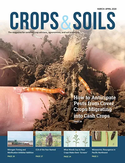 The 2020 March-April cover of Crops & Soils magazine