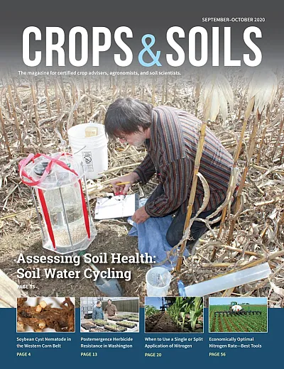 The 2020 September-October cover of Crops & Soils magazine