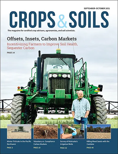 The 2021 September-October cover of Crops & Soils magazine