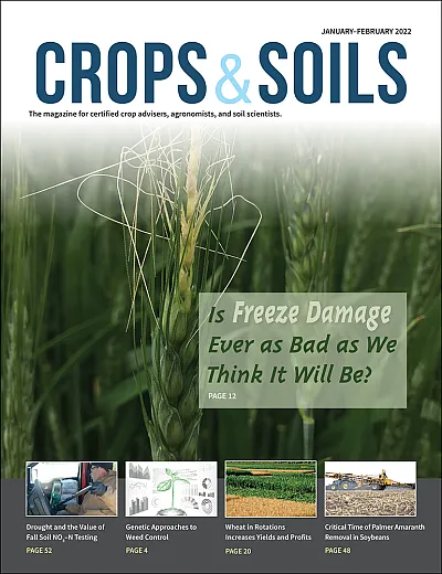 The 2022 January-February cover of Crops & Soils magazine