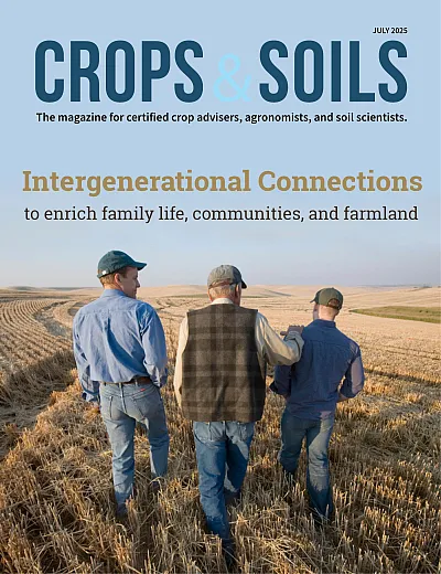 July 2025 Crops & Soils cover