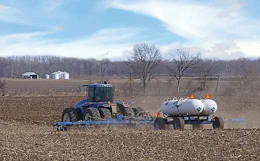 Nitrogen is often a limiting factor for crops and thus needs to be added to many crops, but historically, too much has often been added. Photo by Charles Brutlag/Alamy Stock Photo.