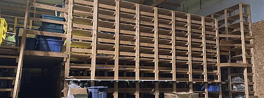A new storage area ready to house jars of soil. âIâm always grateful thinking about how many people touched these jars and made a decision not to dump these,â says project lead Andrew Margenot. Photo courtesy of Andrew Margenot.
